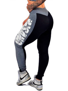 Two Tone V Waist Side Band Legging