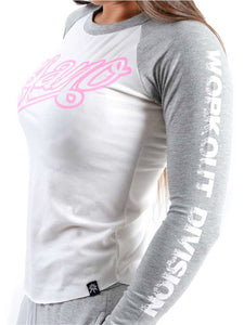 Two Tone Long Sleeve Pink Print