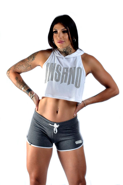 Drop Arm Hooded Crop Tank